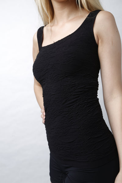 Crinkle Lycra Wide Strap Tank