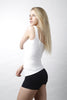 Crinkle Lycra Wide Strap Tank