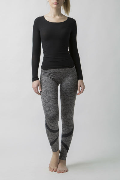 Low Waist Compression Heathered Legging