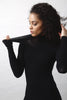 Fitted Turtleneck Diamond Knit